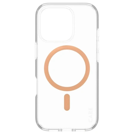 Etui CARE by PanzerGlass Flagship Case z MagSafe na iPhone 16 Pro - pomarańczowe