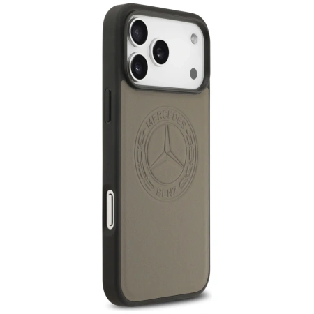 MERCEDES ETUI LEATHER VINTAGE LOGO MAGSAFE DO IPHONE 17 PRO MAX LUKSUSOWA