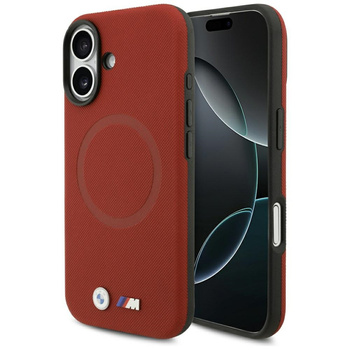 Etui BMW M FW Metal Logo MagSafe do      iPhone 17 czerwony