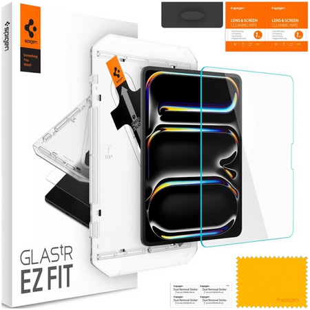 SPIGEN SZKŁO HARTOWANE GLAS.TR EZ FIT DO IPAD PRO 13 7 2024 SAMOINSTALUJĄCE