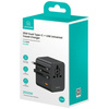 USAMS ŁADOWARKA SIECIOWA TRAVEL ADAPTER CC309 2XUSB-C 25W DO IPHONE 12 13