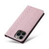 Magnet Strap Case etui iPhone 14 Plus pokrowiec z klapką portfel mini smycz podstawka różowe