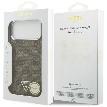GUESS ETUI 4G TRIANGLE LOGO MAGSAFE DO IPHONE 17 PRO MAX ELEGANCKA OCHRONA
