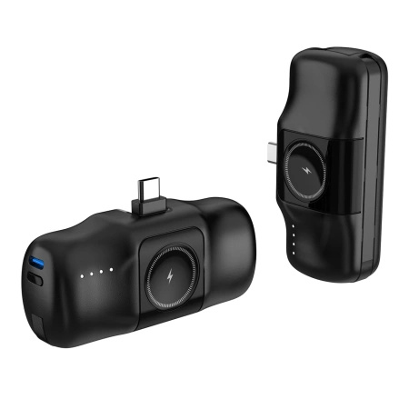 WOZINSKY MINI POWERBANK 5000MAH Z KABLEM USB-C DO APPLE WATCH 15W ŁADOWANIE