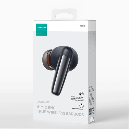 Douszne słuchawki bezprzewodowe Joyroom Jbuds Series JR-BB1 TWS - czarne