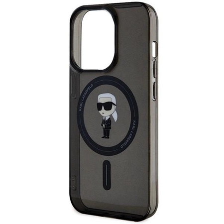 Etui Karl Lagerfeld IML Ikonik MagSafe na iPhone 14 Pro Max - czarne