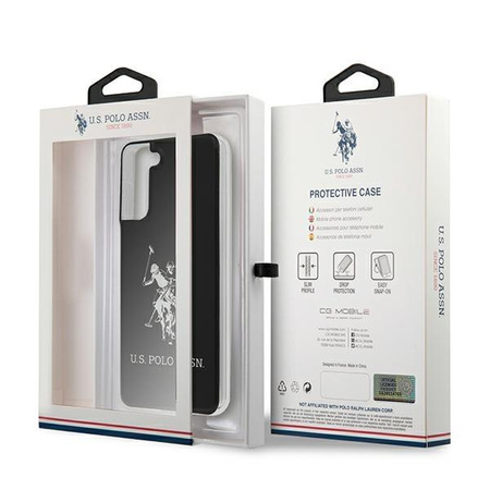 Etui U.S. Polo Assn. Shiny Big Logo na Samsung Galaxy S21 - czarne