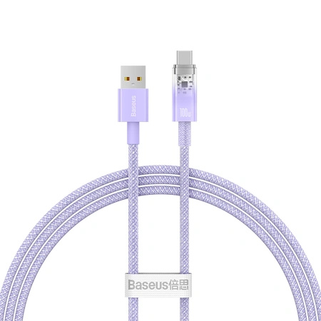BASEUS KABEL USB-A 100W DO TELEFONÓW 1M Z INTELIGENTNYM CZUJNIKIEM