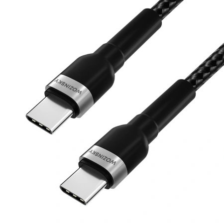 WOZINSKY KABEL USB-C USB-C DO MACBOOK PRO AIR IPAD SZYBKIE ŁADOWANIE 65W 1M