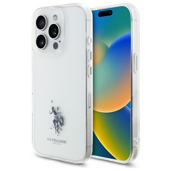 U.S. POLO ASSN. ETUI DO IPHONE 15 PRO MAX 6.7 TRANSPARENTNE Z LOGO KONIA