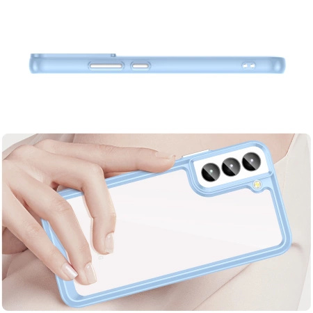 HURTEL ETUI POKROWIEC DO SAMSUNG GALAXY S23+ OUTER SPACE Z ELASTYCZNĄ RAMKĄ