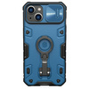 Nillkin CamShield Armor Pro Case etui iPhone 14 Plus pancerny pokrowiec z osłoną na aparat ring podstawka niebieskie