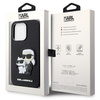 Etui Karl Lagerfeld KLHCP14XSANKCPK na iPhone 14 Pro Max 6.7" hardcase - czarne Saffiano Karl&Choupette