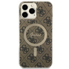 Etui Guess GUHMP13XH4STW na iPhone 13 Pro Max 6.7" - brązowe 4G MagSafe
