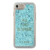 Guess GUHCP7GLUQBL iPhone 6/7/8 /SE 2020 / SE 2022 niebieski/blue hard case Liquid Glitter Party