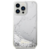 Etui Guess GUHCP14XLCSGSGH na iPhone 14 Pro Max 6.7" - białe Liquid Glitter Marble