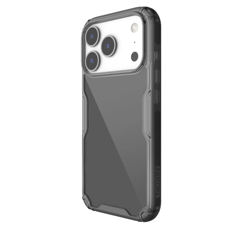 NILLKIN ETUI TPU NATURE PRO DO IPHONE 17 PRO PÓŁPRZEZROCZYSTE CZARNE