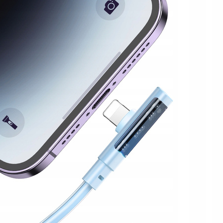 Mcdodo Szybki Kabel Kątowy USB-C Lightning 36W 1,2M Niebieski