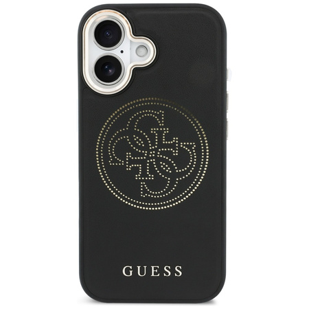 Etui Guess Perforated 4G MagSafe do iPhone 17 czarny