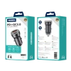 JELLICO ładowarka samochodowa F4 PD 20W 1xUSB-C + 1xUSB QC3.0 + kabel USB-C Czarny