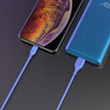 INNOSTYLE JAZZY KABEL USB LIGHTNING MFI SZYBKIEGO ŁADOWANIA DO IPHONE KEVLAR 2M NIEBIESKI