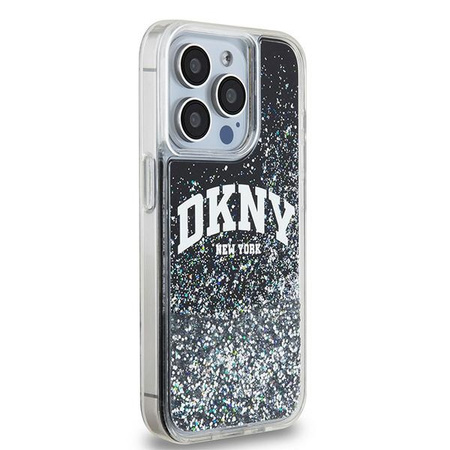 DKNY HARDCASE LIQUID GLITTER DO IPHONE 14 PRO 6.1 Z LOGO POKROWIEC
