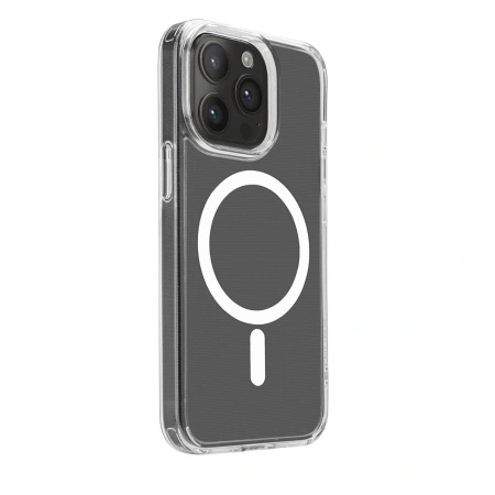 Etui silikonowe Puro Lite Mag MagSafe do iPhone 15 Pro - przezroczyste
