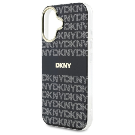 DKNY ETUI DO IPHONE 16 6.1 HARDCASE Z WZOREM I PASKIEM DLA MIŁOŚNIKÓW STYLU