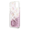 Guess GUHCP13SLGPEPI iPhone 13 mini 5,4" różowy/pink hardcase Peony Liquid Glitter