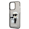 Karl Lagerfeld KLHCP14LHNKCTGK iPhone 14 Pro 6,1" czarny/black hardcase Gliter Karl&Choupette