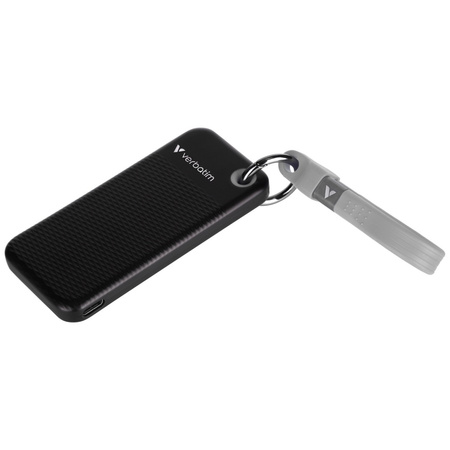 Dysk Zewnętrzny Verbatim Pocket SSD 2TB - brelok do kluczy z kablem USB-C 3.2 gen.2 czarno-szary/black-grey 32194