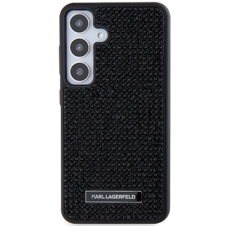 Etui Karl Lagerfeld Rhinestone Metal Logo na Samsung Galaxy S24 - czarne
