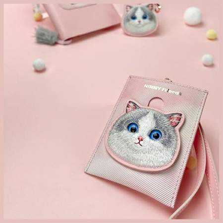 NIMMY PORTFEL DLA KOBIET BIG EYED PET 2.0 CAT DO NOSZENIA KART I DOKUMENTÓW