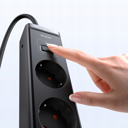 MCDODO POWER STRIP CHARGER GAN TYPE C 6X USB-C USB AC 1.5M