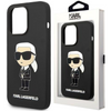 Karl Lagerfeld KLHMP14XSNIKBCK iPhone 14 Pro Max 6,7" hardcase czarny/black Silicone Ikonik Magsafe