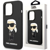 Karl Lagerfeld KLHMP14LSNIKBCK iPhone 14 Pro 6,1" hardcase czarny/black Silicone Ikonik Magsafe