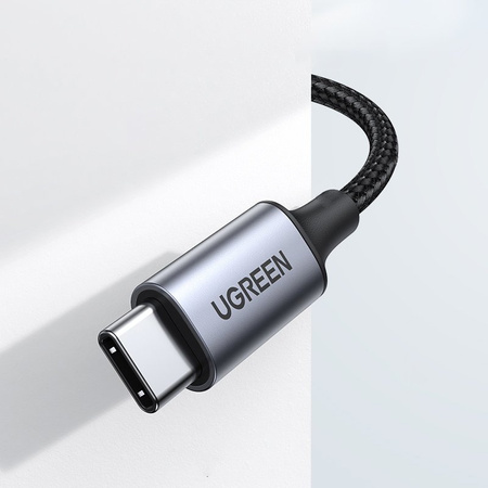 Ugreen kabel audio stereo AUX 3,5 mm mini jack - USB Typ C do telefonu tabletu 1m czarny ( 20192)