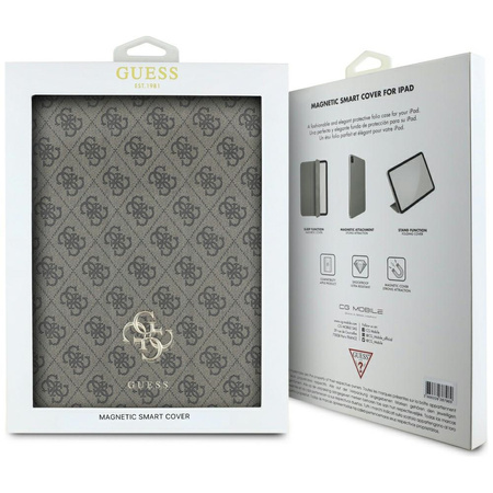 Guess GUFC13RM24PS4SGW iPad Air 13      2024/2025 brązowy/brown Magnetic 4G Big Logo