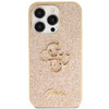 Etui Guess GUHCP14LHG4SGD na iPhone 14 Pro - złote Glitter Script Big 4G