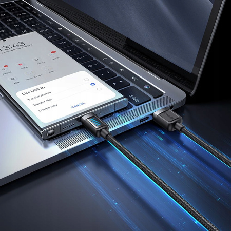 MCDODO KABEL USB-A USB-C SZYBKIE ŁADOWANIE USB TYP C PD 100W 6A 1,2M LED