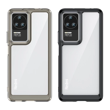 Outer Space Case etui Xiaomi Poco F4 5G pokrowiec z elastyczną ramką niebieskie