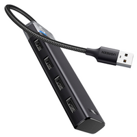 UGREEN HUB CM653 Z 4 PORTAMI USB-A I KABLEM ZASILAJĄCYM DO URZĄDZEŃ Z USB-A