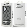 DKNY ETUI HARDCASE DO IPHONE 16 6.1 WZÓR CHECKERED STRIPES WYSOKIEJ JAKOŚCI