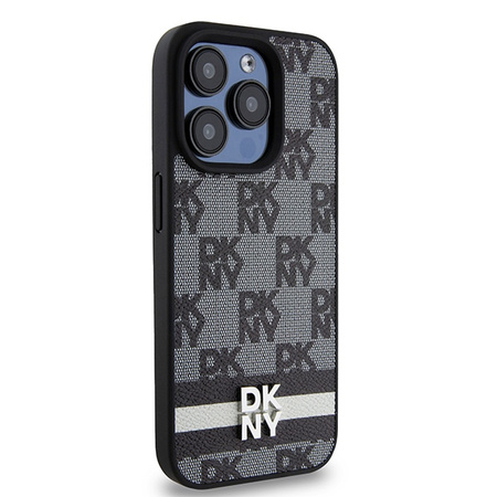 DKNY ETUI HARDCASE DO IPHONE 15 PRO MAX 6.7 Z PASKIEM I WZOREM CHECKERED