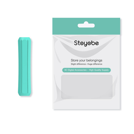 Stoyobe Silicone Holder uchwyt silikonowy dla Apple Pencil 1 / Apple Pencil 2 / Huawei M-Pencil turkusowy