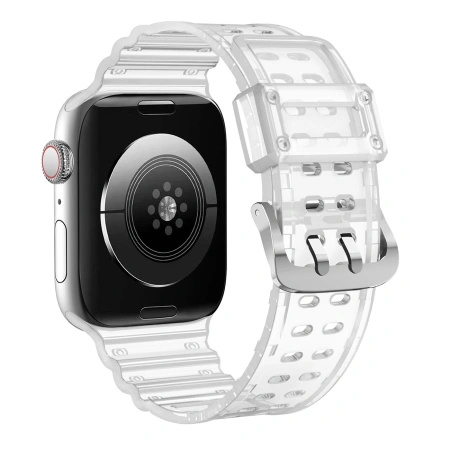 Strap Triple Protection pasek Apple Watch SE, 8, 7, 6, 5, 4, 3, 2, 1 (41, 40, 38 mm) opaska bransoleta przezroczysty