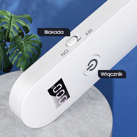 USAMS LAMPA UV-C RĘCZNA MINI DO TELEFONÓW IPHONE XIAOMI SAMSUNG DEZYNFEKCJA
