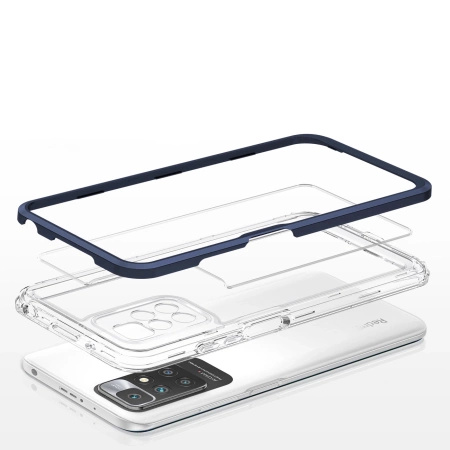 HURTEL ETUI CLEAR 3IN1 POKROWIEC DO XIAOMI REDMI 10 Z RAMKĄ PRZEZROCZYSTE