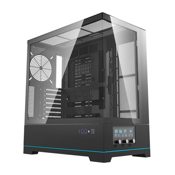DARKFLASH OBUDOWA DY451 DO KOMPUTERA PC BEZ WENTYLATORÓW Z MODERN DESIGNEM