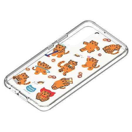 SAMSUNG PANEL DO ETUI FRAME COVER GALAXY S22+ MUZIK TIGER BIAŁY OCHRONNY